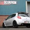 Clio MK3 2.0 RS 200 Non-resonated cat-back system 63.5mm/2.5 2009 2012